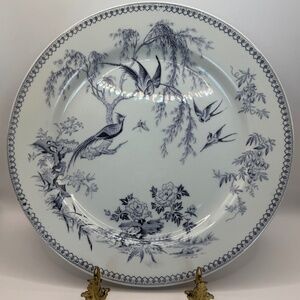Thomas Elsmore & Son Imperial Parisian Granite Blue Aesthetic Movement Plate